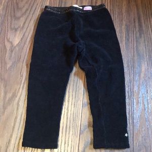 Zara velour ribbed leggings